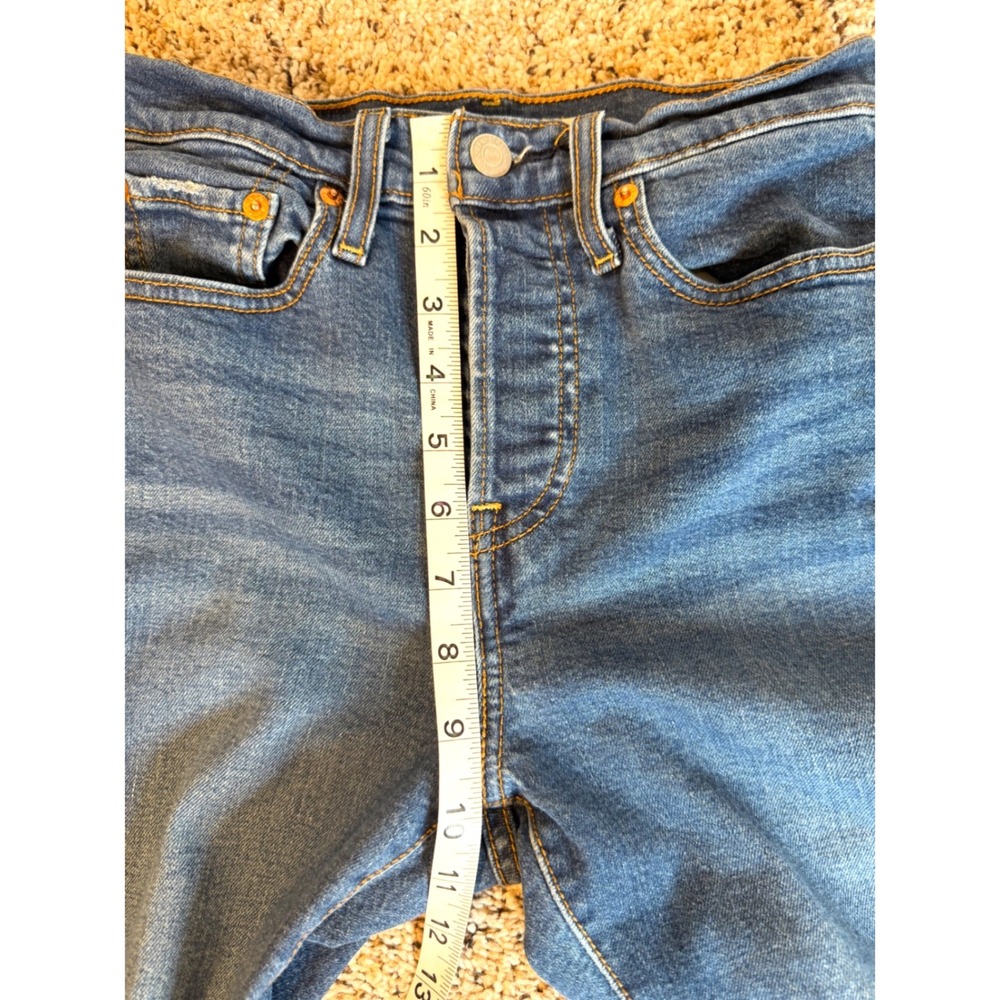 Levis 501 Skinny Jeans Womens 25 Medium Wash High Rise Button Fly Classic Denim - Picture 7 of 8